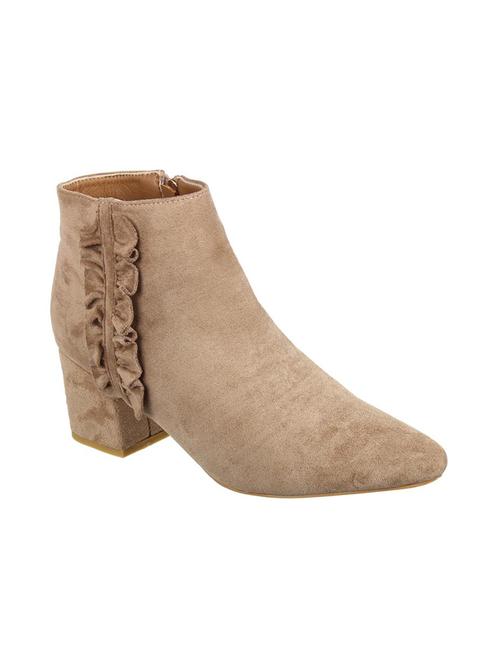 beige slip on ankle boots - 15741832 - Very Small Image - 1
