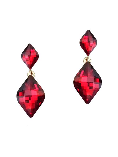 red drop earring - 15770077 - Very Small Image - 1