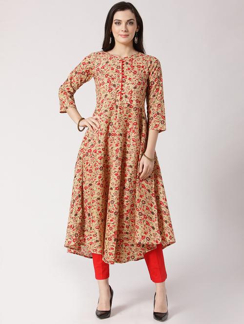 flared printed kurta - 15798510 - Very Small Image - 1