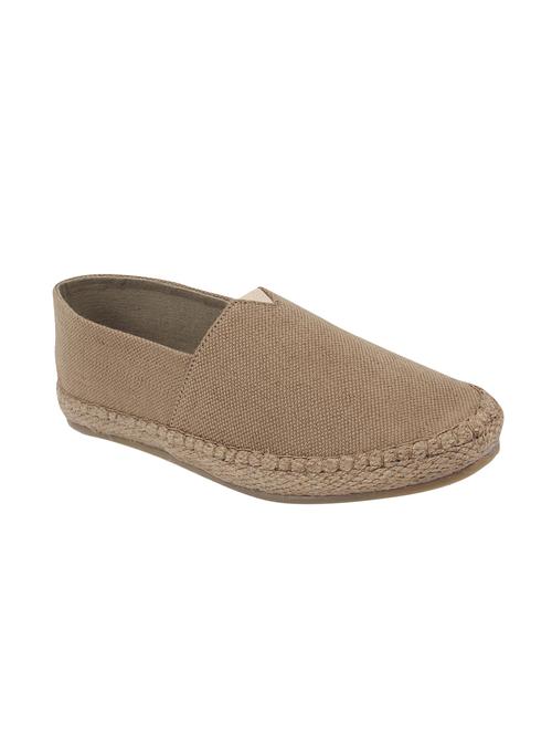 brown canvas slip on espadrilles - 15807001 - Very Small Image - 1