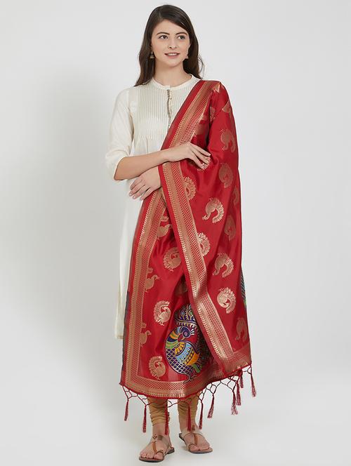 banarasi art silk dupatta - 15810538 - Very Small Image - 1