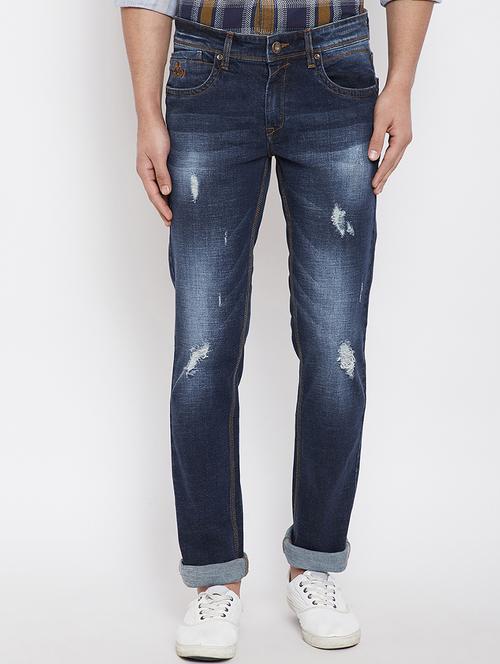 blue denim ripped jeans - 15840810 - Very Small Image - 1