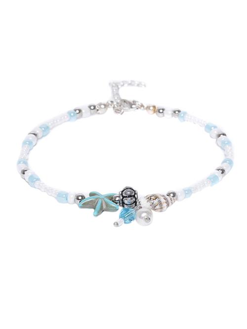 white silver plated anklets and payal - 15855856 - Very Small Image - 1
