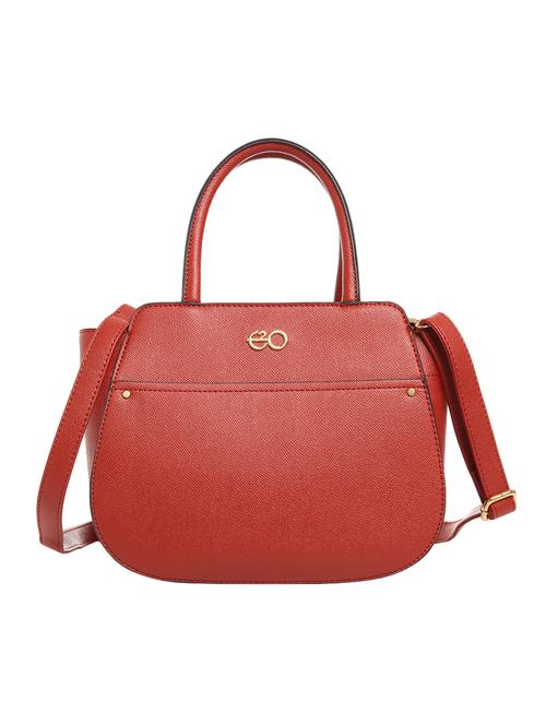 red leatherette (pu) regular satchel - 15903935 - Very Small Image - 1