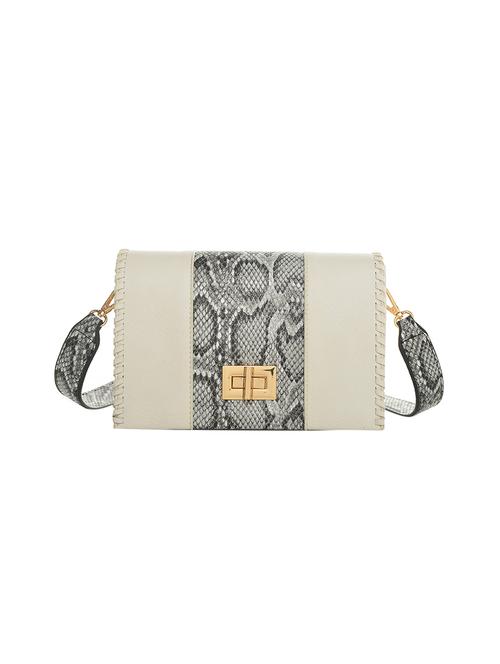 white leatherette (pu) sling bag - 15916300 - Very Small Image - 1