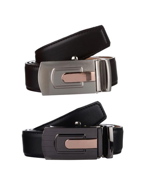 set of 2 leather belts - 15963574 - Very Small Image - 1