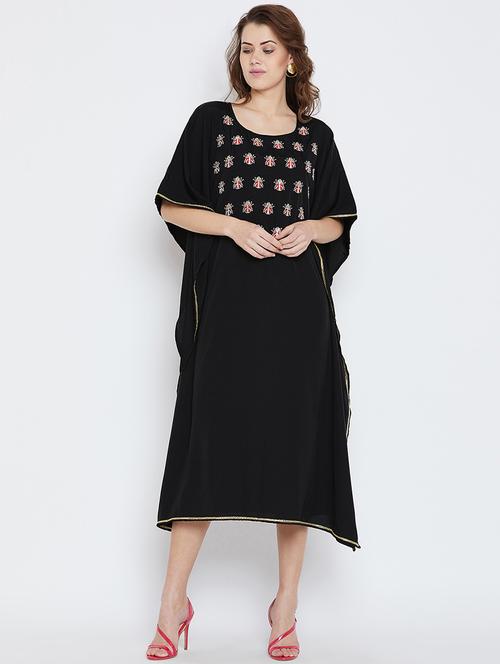 quirky embroidered kaftan dress - 16015891 - Very Small Image - 1