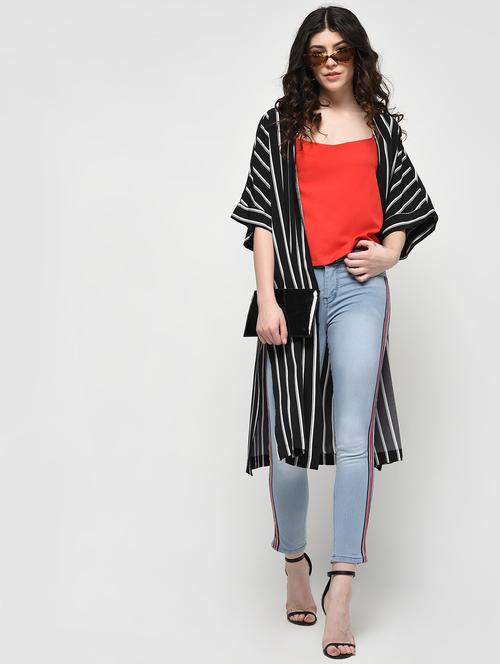 side taped stone washed jeans - 16029804 - Very Small Image - 1