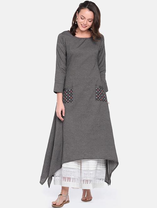 women's asymmetric kurta - 16050295 - Very Small Image - 1