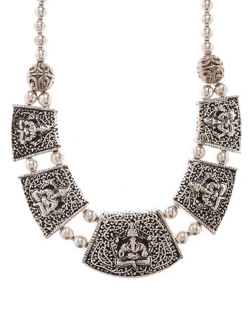 women ethnic daily wear designer necklace - 16053525 - Very Small Image - 1