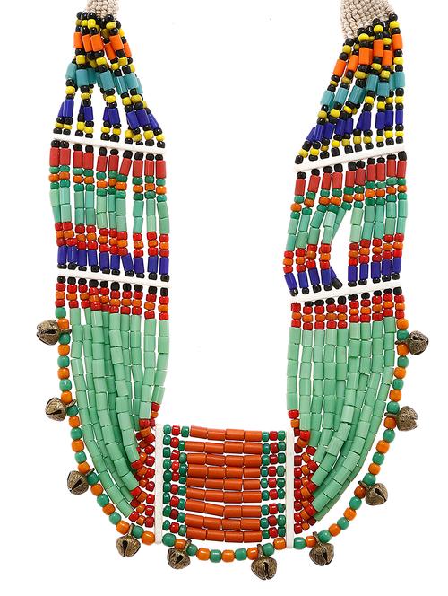 women ethnic daily wear designer necklace - 16053551 - Very Small Image - 1