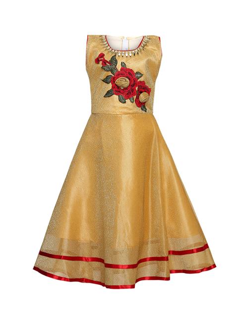 yellow nylon party gown - 16058766 - Very Small Image - 1