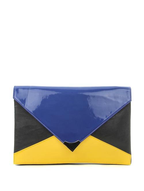 colorblocked clutch bag - 16063 - Very Small Image - 1