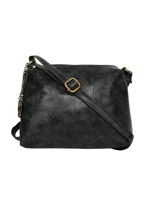 black leatherette (pu) sling bag - 16079151 - Very Small Image - 1