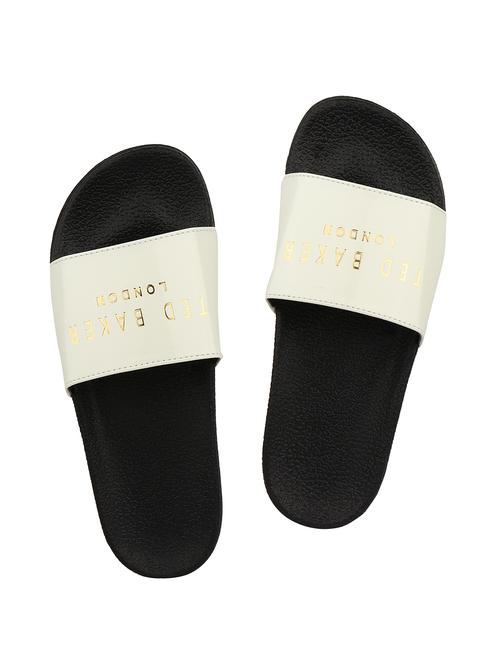 white slip on flip flops - 16098577 - Very Small Image - 1