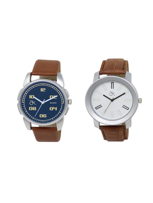set of 2 analog watch combo - 16125468 - Very Small Image - 1