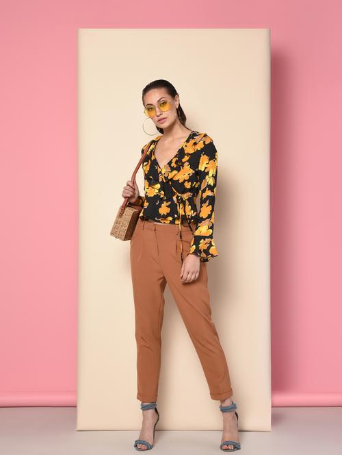 floral wrap top - 16157863 - Very Small Image - 1