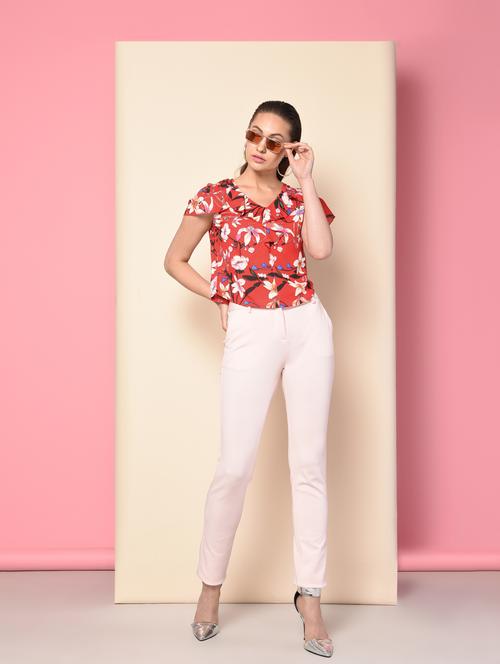 cap sleeved ruffle top - 16157871 - Very Small Image - 1