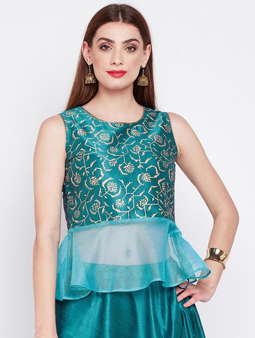 foil printed blouse - 16228275 - Very Small Image - 1