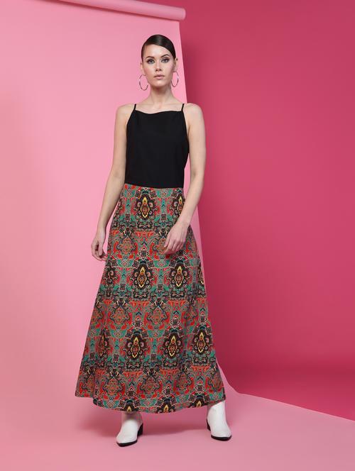 boho print maxi dress - 16235154 - Very Small Image - 1