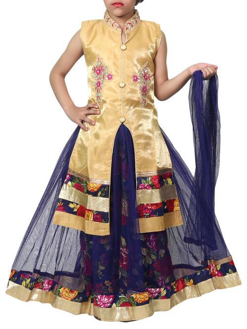 navy blue colored embellished lehnga choli - 16244339 - Very Small Image - 1