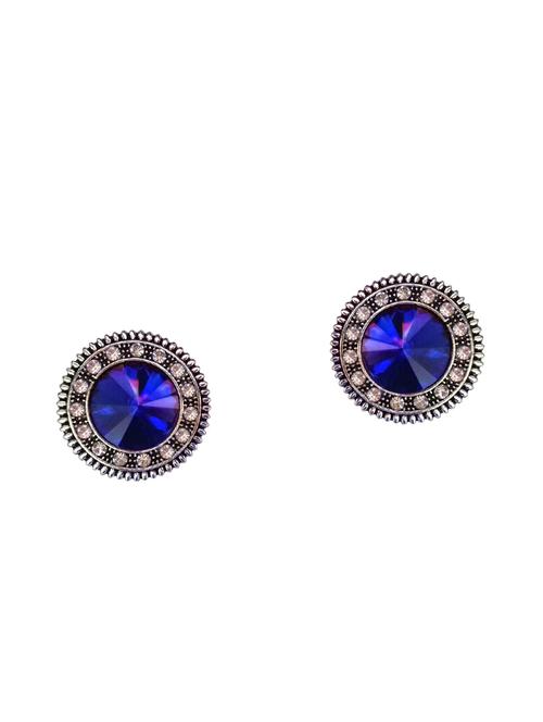 blue metal studs earring - 16249697 - Very Small Image - 1