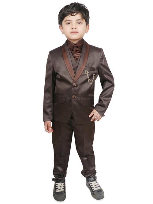 brown polyester suit set - 16303172 - Very Small Image - 1