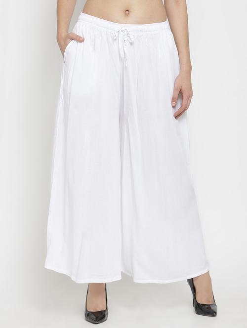 solid flared palazzo - 16305108 - Very Small Image - 1