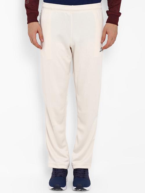 white solid track pants - 16316450 - Very Small Image - 1