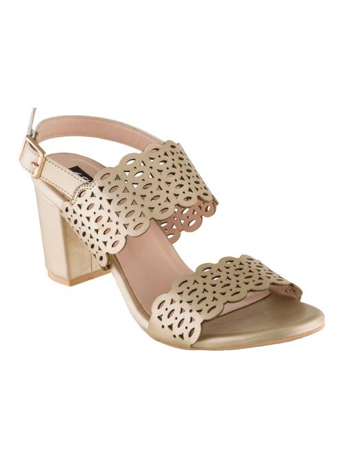 gold back strap sandals - 16332545 - Very Small Image - 1