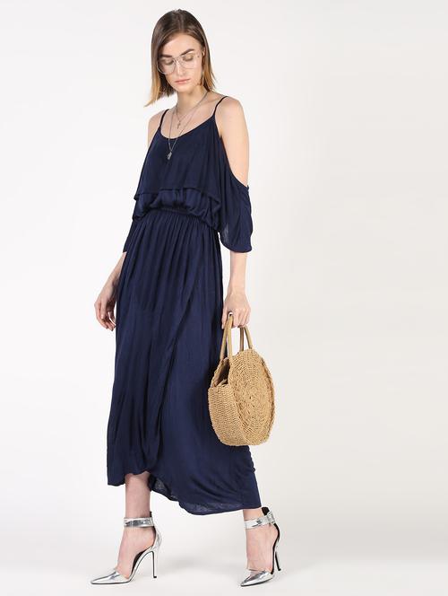 cold shoulder blouson maxi dress - 16333755 - Very Small Image - 1
