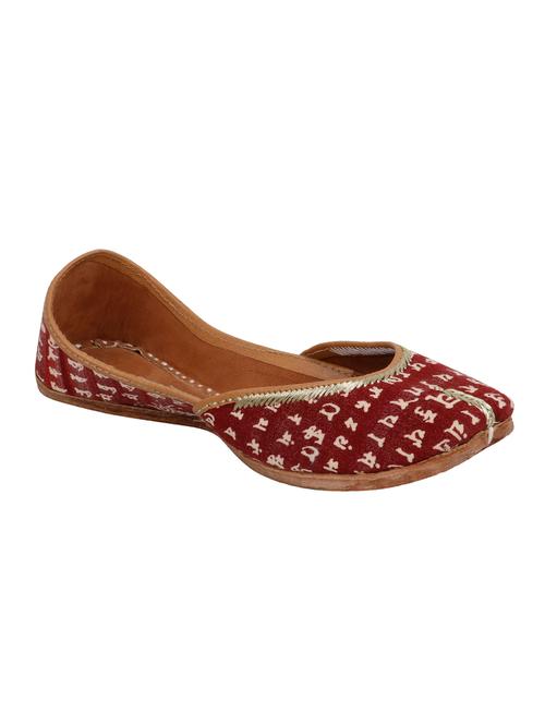 maroon slip on jutis - 16354999 - Very Small Image - 1