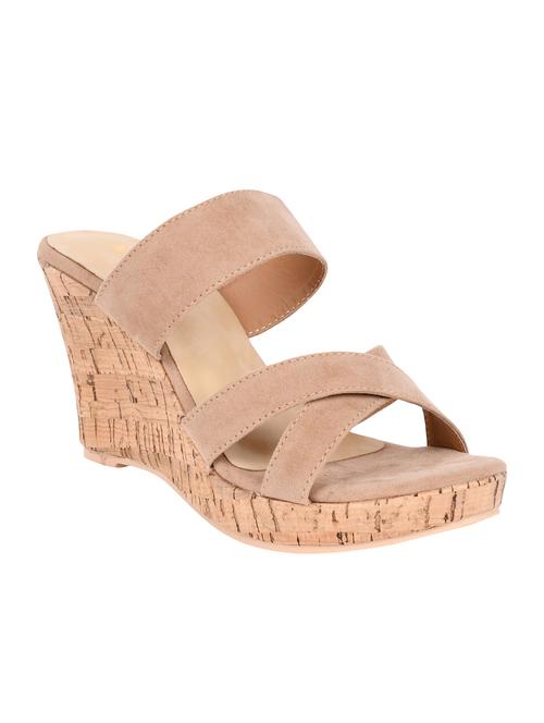 beige slip on wedges - 16404218 - Very Small Image - 1