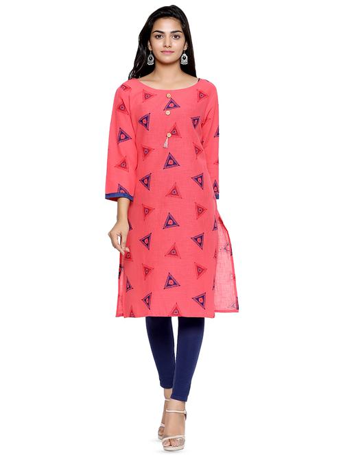 women's straight kurta - 16450583 - Very Small Image - 1