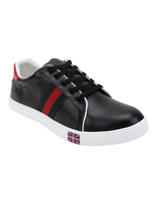 longwalk black leatherette lace up sneakers - 16476792 - Very Small Image - 1