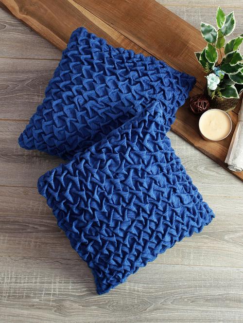 polyester fabric geometric cushion cover set of 2 - 16497117 - Very Small Image - 1