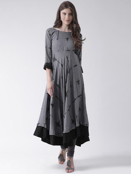 printed flared kurta - 16511413 - Very Small Image - 1