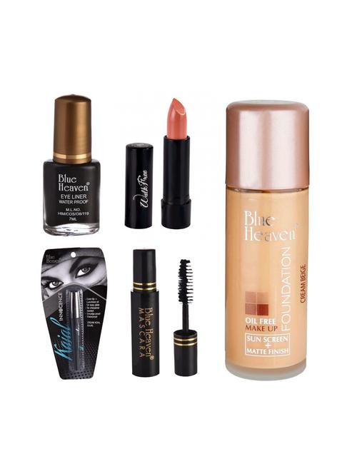 blue heaven eyeliner,mascara,kajal,foundation & lipsticks - 16538205 - Very Small Image - 1