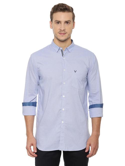 blue checkered casual shirt - 16551334 - Very Small Image - 1