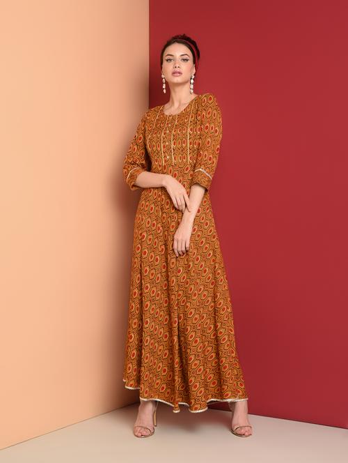 printed anarkali kurta - 16577914 - Very Small Image - 1