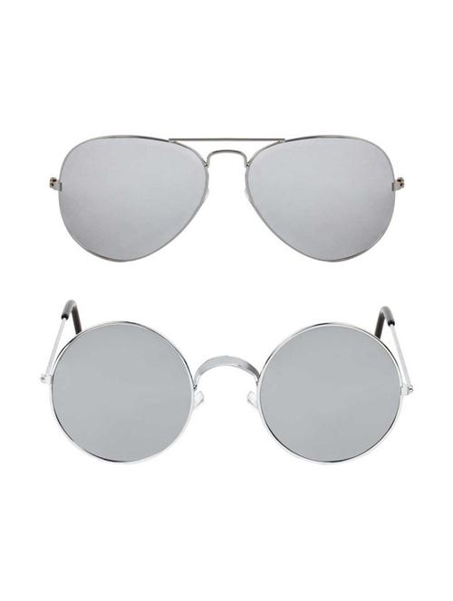 royalmede set of 2 aviator & round sunglasses - 16578116 - Very Small Image - 1