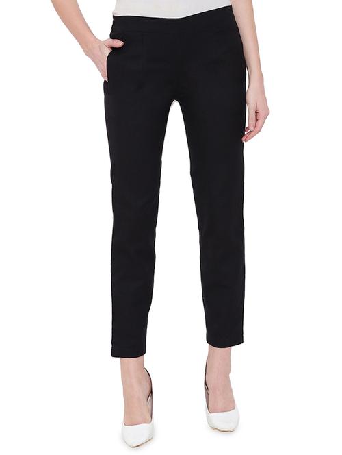 high rise solid trouser - 16605734 - Very Small Image - 1