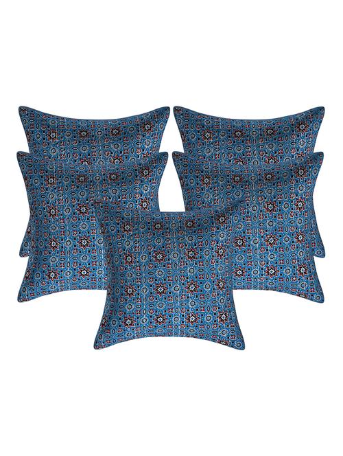 cotton kantha work ajark cushion covers - 16662917 - Very Small Image - 1