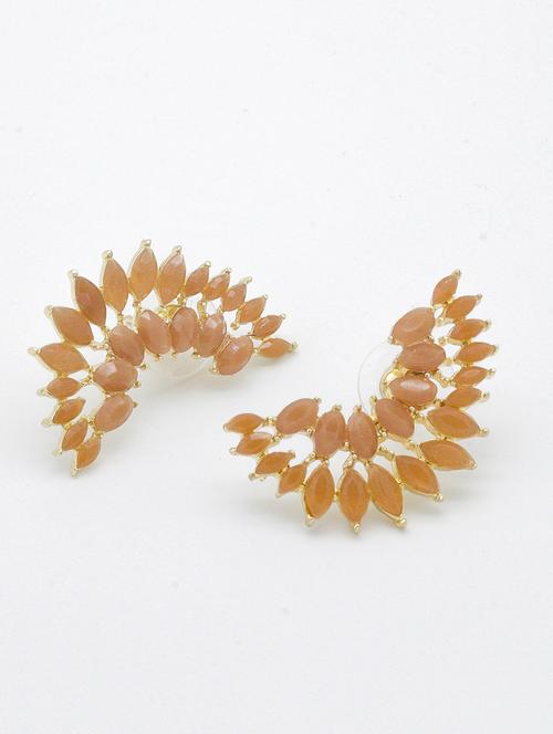 gold tone gold studs earring - 16667675 - Very Small Image - 1