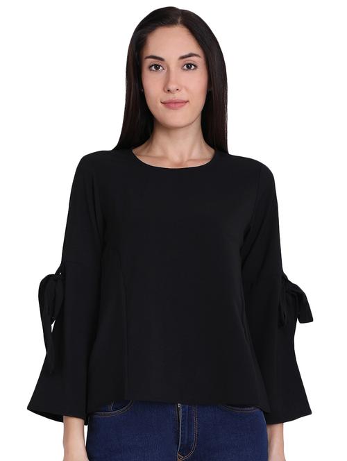 knot detail bell sleeved top - 16681469 - Very Small Image - 1