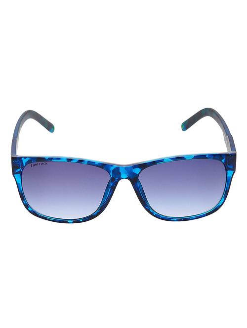 fastrack sundowner uv protected wayfarer unisex sunglasses - (p328bu1|57|blue lens) - 16740604 - Very Small Image - 1