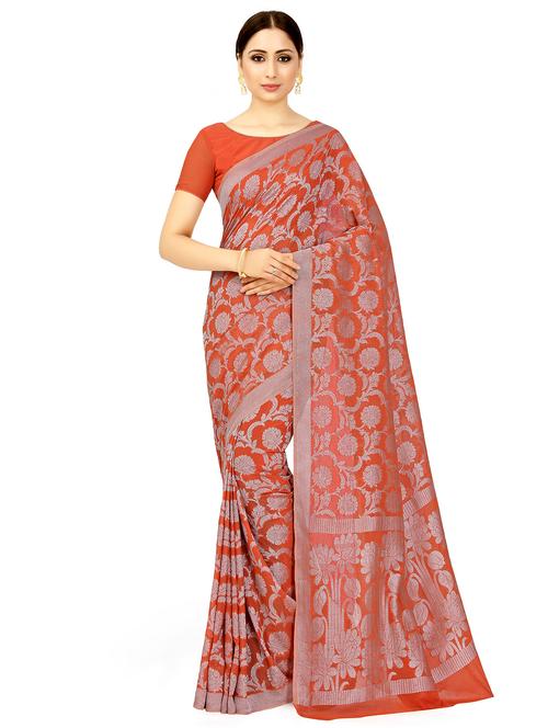 self design banarasi saree - 16750465 - Very Small Image - 1