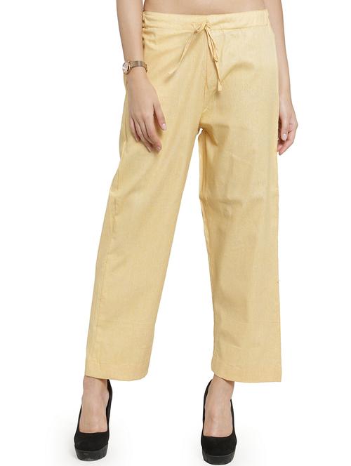 women solids ankle length tailored pants - 16757187 - Very Small Image - 1