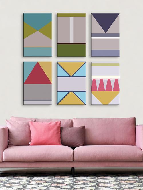 framed canvas painting (set of 6) - 16780445 - Very Small Image - 1