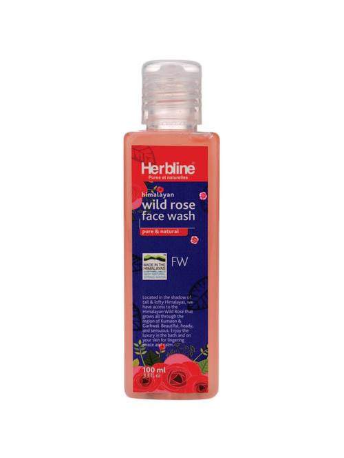 herbline wild rose face wash 100ml - 16840147 - Very Small Image - 1